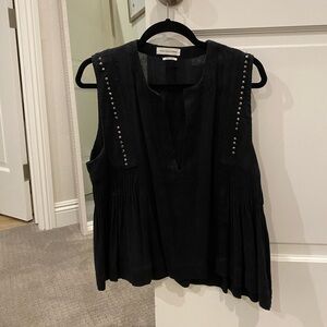 Isabel Marant Black Cotton Tank